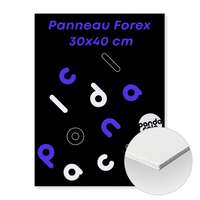 Panneau format portrait en Forex 3mm avec marquage recto 30X40 cm - Faller - Pandacola