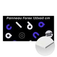 Panneau Forex 3mm marqué au recto en format paysage 120x60 cm - Parko - Pandacola