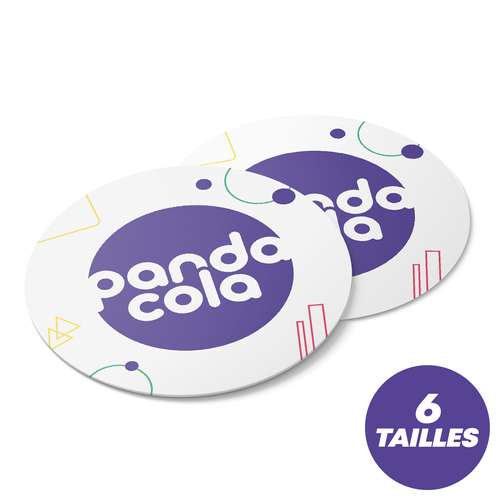 Stickers - Sticker publicitaire rond - Safi - Pandacola