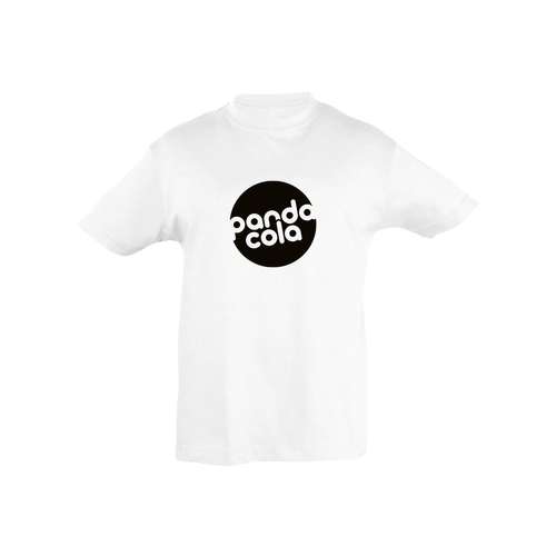 Tee-shirts - T-shirt personnalisable blanc enfant col rond en coton semi-peigné 150 gr/m² - Regent White Kid - Pandacola