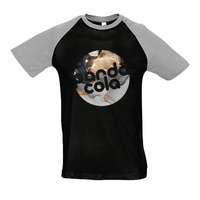 T-shirt personnalisable bicolore à manches raglan en coton 150 gr/m² - Funky couleur - Pandacola