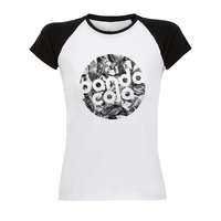 T-shirt personnalisable bicolore à manches raglan en coton 150 gr/m² - Funky White - Pandacola