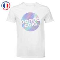 T-shirt personnalisé Made in France en coton peigné 150 gr/m² - Leon white | ATF® - Pandacola