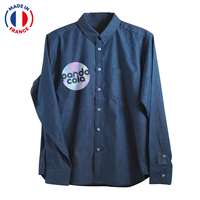 Chemise denim personnalisable en coton 140 gr/m² - Made in France | Le Vestiaire ® - Max - Pandacola