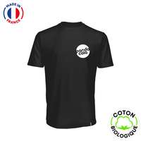 T-shirt unisexe personnalisable en coton biologique 240gr/m² - Made in France - Hugo couleur| VADF® - Pandacola