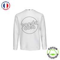 Sweat personnalisable en coton biologique 300 gr/m² - Made in France - Alex white| VADF® - Pandacola