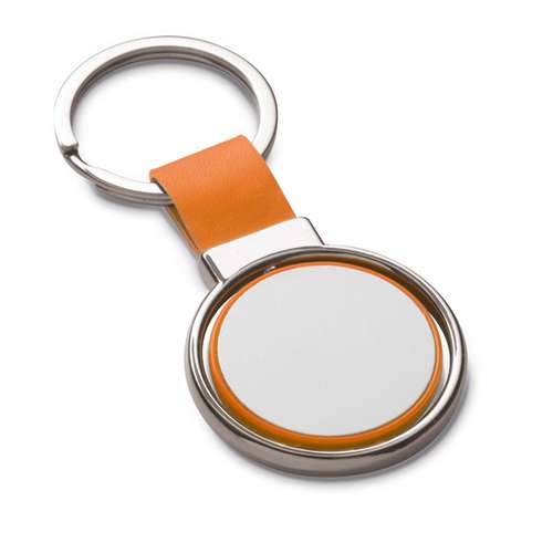 Porte-clés standards - Porte-clés publicitaire rond avec médaille pivotante - Balta - Pandacola