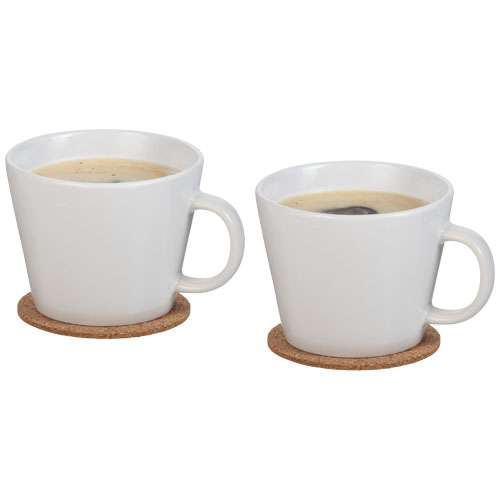 Tasses à café - Set de 2 tasses à café avec sous-tasses 275 ml - Hartley - Pandacola