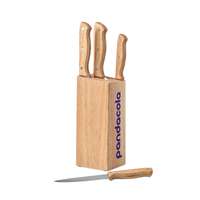 Set de 5 couteaux personnalisé en bois - Cuisto - Pandacola
