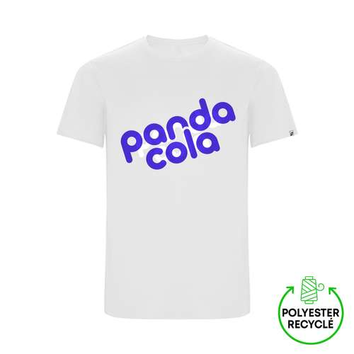 Tee-shirts - T-shirt sport personnalisable en polyester recyclé 135gr/m² - Espro White - Pandacola