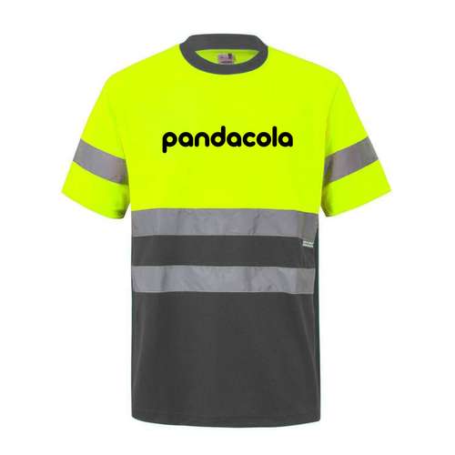 Tee-shirts - T-shirt bicolore personnalisé à haute visibilité 140 gr/m² | VELILLA® - Lil - Pandacola