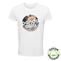 T-shirt personnalisable en coton bio 150 gr/m² - Crusader White - Pandacola