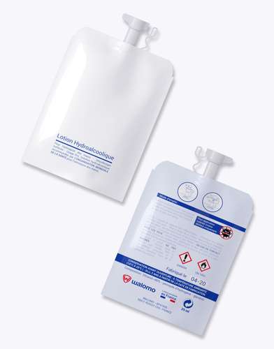 Gels hydroalcooliques - Gourde de lotion hydroalcoolique 25 mL non personnalisable - Pandacola