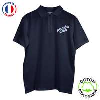 Polo unisexe personnalisable en coton biologique 220gr/m² - Made in France | Le Vestiaire ® - Albertin Couleur - Pandacola