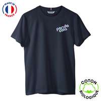 T-shirt unisexe personnalisable en coton biologique 240 gr/m² - Made in France | Le Vestiaire ® - Alphonse Couleurs - Pandacola