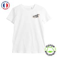 T-shirt unisexe personnalisable en coton biologique 160 gr/m² - Made in France | Le Vestiaire ® - Achille - Pandacola