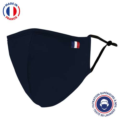 Masques de protection - UNS1 50 lavages forme ninja coton - Masque grand public à filtration garantie supérieure à 99% | Paris - Pandacola
