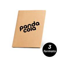 Bloc-notes personnalisé à couverture cartonnée 80 pages non lignées - Bookito - Pandacola