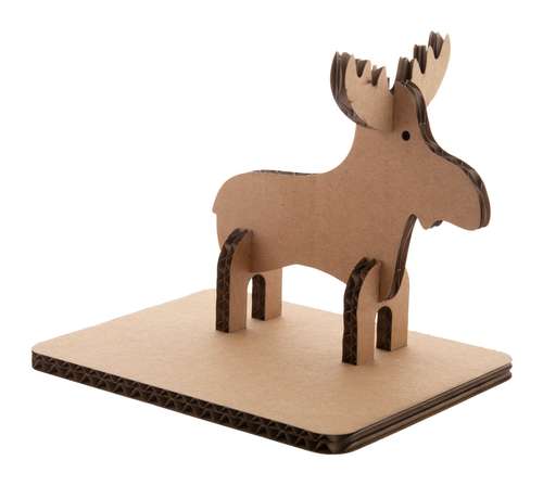 Autres décorations de Noël - Carte de Noël promotionnelle en carton avec puzzle en forme de renne - DeerMail - Pandacola