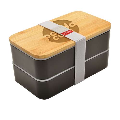 Lunch box/Bentos - Lunch box en bambou double compartiments - Akito - Pandacola