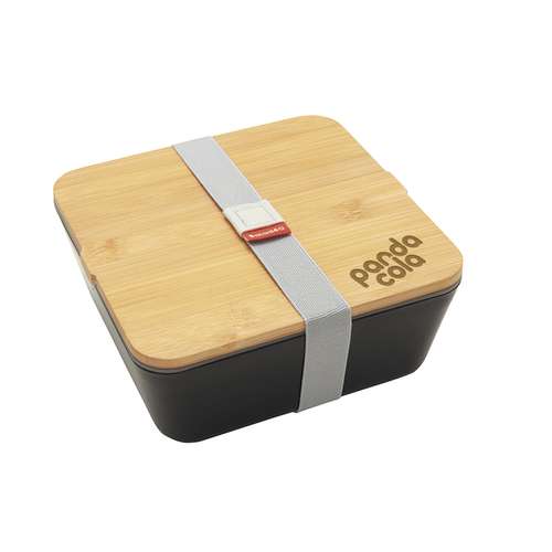 Lunch box/Bentos - Lunch box personnalisée en PP avec couvercle en bambou 1.75L - Largio - Pandacola