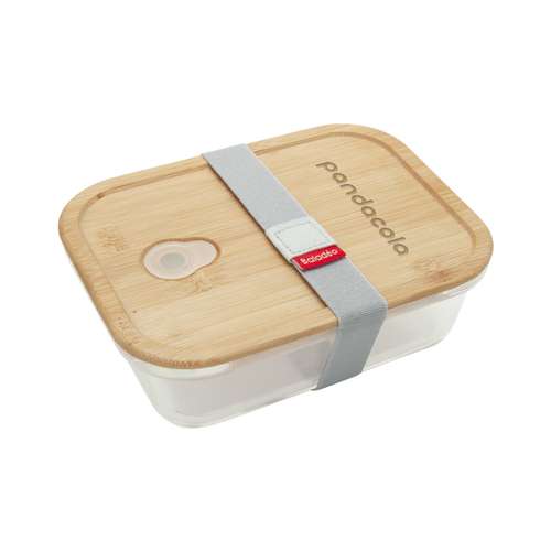 Lunch box/Bentos - Lunch box pesonnalisable en verre borosilicate avec couvercle en bambou 800 ml - Verbou - Pandacola