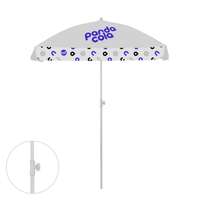 Parasol personnalisé carré en plastique avec lambrequin pans arrondis - Bahamas square - Pandacola
