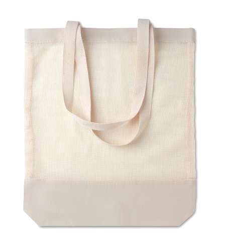 Sacs shopping - Tote bag promotionnel en filet coton avec anses longues 170 gr/m² - Mesh - Pandacola