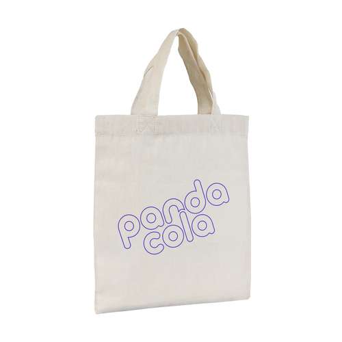 Sacs shopping - Mini sac shopping personnalisable en coton 110 gr/m² 23,5 x 25 cm- Calixte - Pandacola