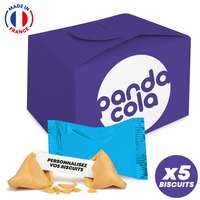 Coffret de 5 Fortune Cookies made in France entièrement personnalisables - Pékin box - Pandacola