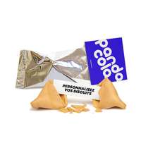 Fortune Cookies made in France avec carte publicitaire et messages personnalisables - Pékin card - Pandacola