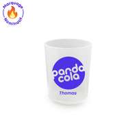 Verre à shot publicitaire avec prénom translucide réutilisable 4-5 cl - Cupo 4 - Pandacola