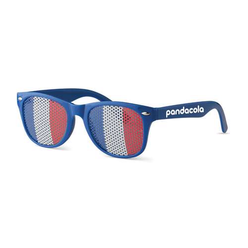 Fausses lunettes - Lunettes personnalisées avec verres drapeau en grillage - Flag Fun - Pandacola