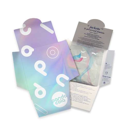 Préservatifs féminins - Pochette personnalisable avec préservatif Féminin - Pandacola