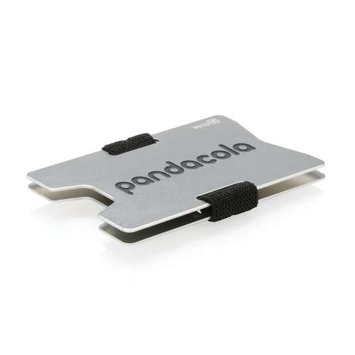 Porte-cartes (cartes de fidélité, transport, etc.. - Porte-cartes personnalisé minimaliste en aluminium anti RFID - Sartus - Pandacola