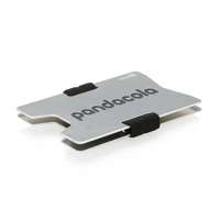 Porte-cartes personnalisé minimaliste en aluminium anti RFID - Sartus - Pandacola