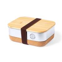 Lunch box personnalisable 1 L en acier avec base en liège - Rokan - Pandacola