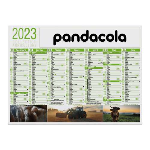 Calendrier bancaire - Calendrier bancaire 2023 personnalisable cartonné multi-taille thématique agriculture - Pandacola