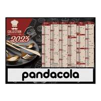 Calendrier bancaire 2023 personnalisable cartonné multi-taille thématique food - Pandacola