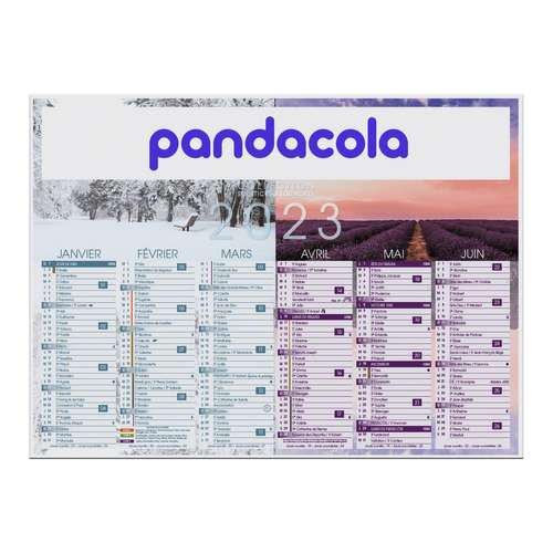 Calendrier bancaire - Calendrier bancaire 2023 personnalisable cartonné multi-taille thématique solstices - Pandacola