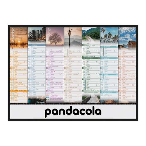 Calendrier bancaire - Calendrier bancaire 2023 personnalisable cartonné multi-taille thématique voyage - Pandacola