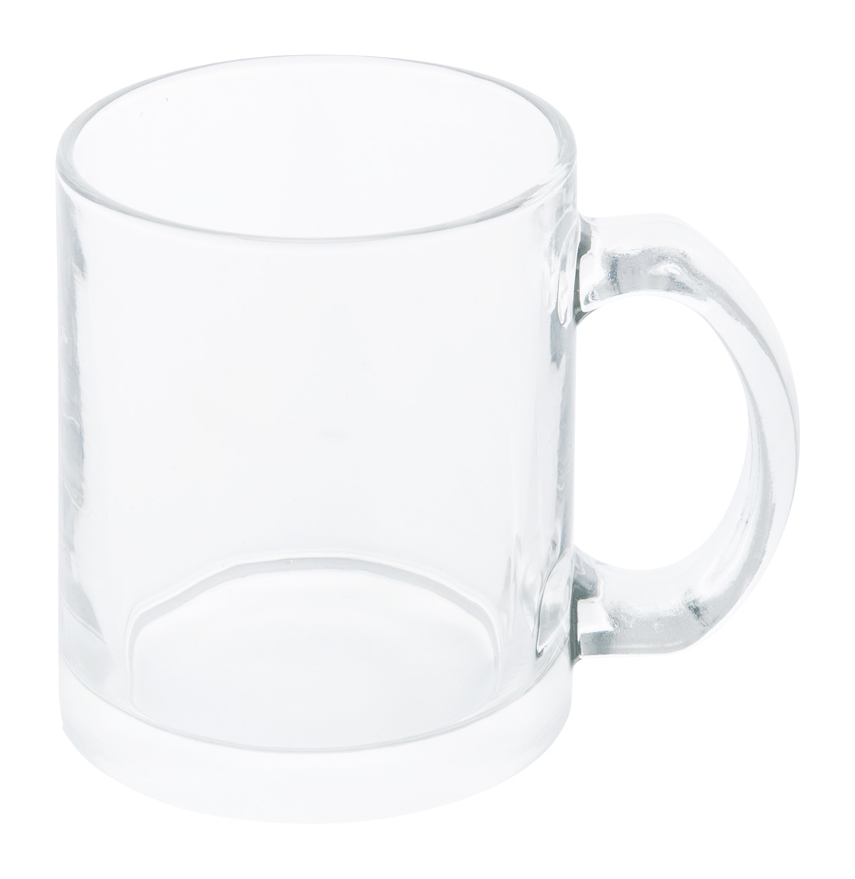 Mug en verre transparent personnalisable en sublimation d'une