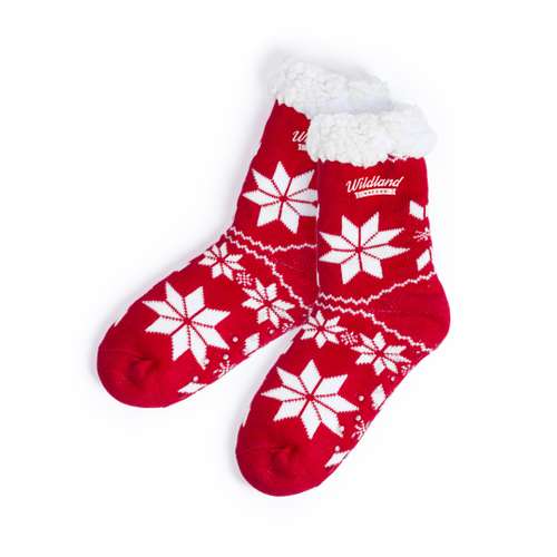 Chaussettes - Paire de chaussettes anti-dérapantes personnalisée motif Noël - Camiz - Pandacola