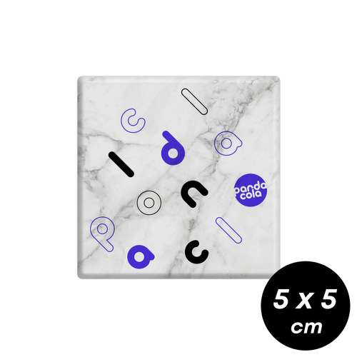 Magnets/Aimants - Magnet publicitaire carré 5x5 cm - Skol - Pandacola