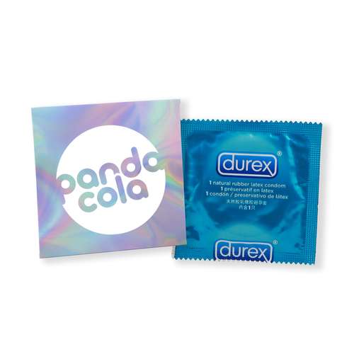 Préservatifs - Pochette entièrement personnalisable contenant 1 préservatif Durex - Pandacola