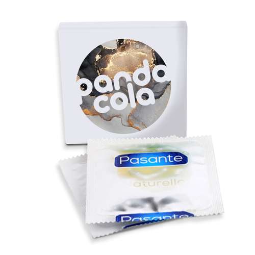 Préservatifs - Pochette entièrement personnalisable contenant 2 préservatifs Pasante - Pandacola