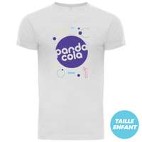 T-shirt publicitaire blanc enfant col rond quadruple épaisseur 180 gr/m² - Saga - Pandacola