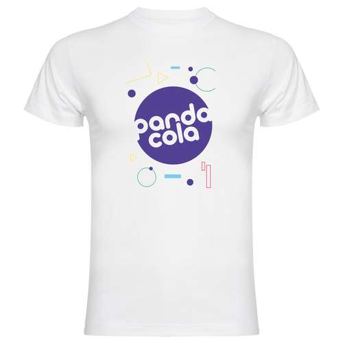 Tee-shirts - T-shirt publicitaire blanc mixte col rond quadruple épaisseur 180 gr/m² - Saga Quadri - Pandacola