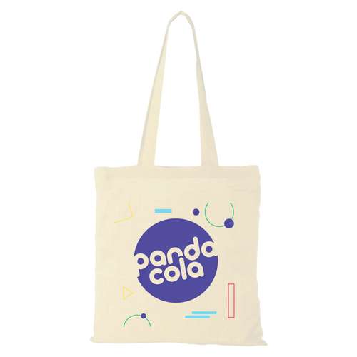 Sacs shopping - Tote bag coton anses longues 100 gr/m² Transfert Sérigraphique - Carolina - Pandacola