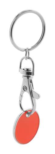 Porte-clés avec jeton - Porte-clés avec jeton en métal détachable - Euromarket - Pandacola